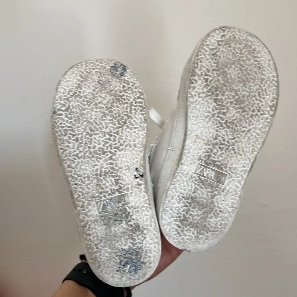 Zara Boys Kids White Sneakers